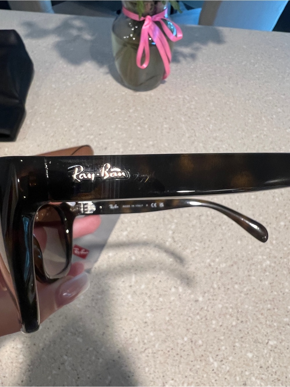Ray-Ban Women’s Tortoiseshell Cat-Eye Sunglasses - Brown Gradient Lenses - Picture 6 of 15